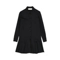 Black Elastane Casual Dress
