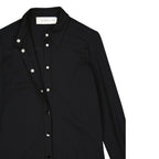 Black Elastane Casual Dress