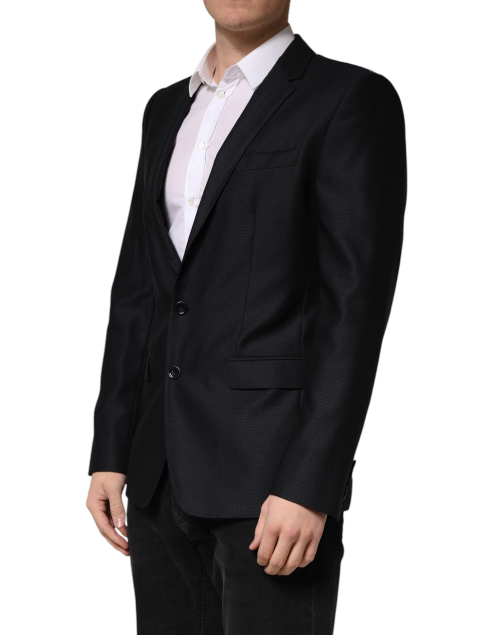 Blue MARTINI Single Breasted Jacket Blazer
