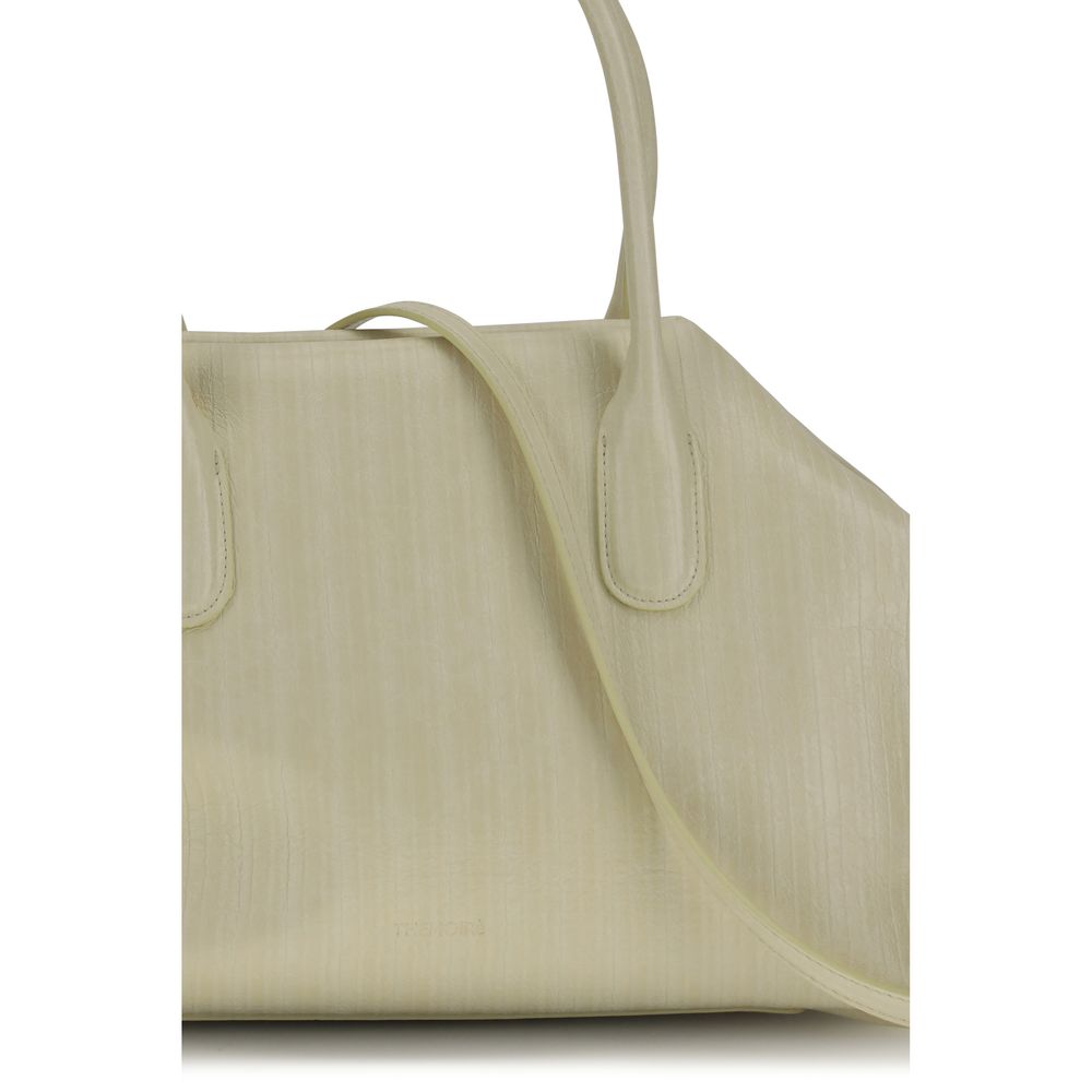 Beige Polyethylene Shoulder Bag
