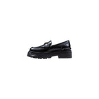 Black Leather Platform Pumps