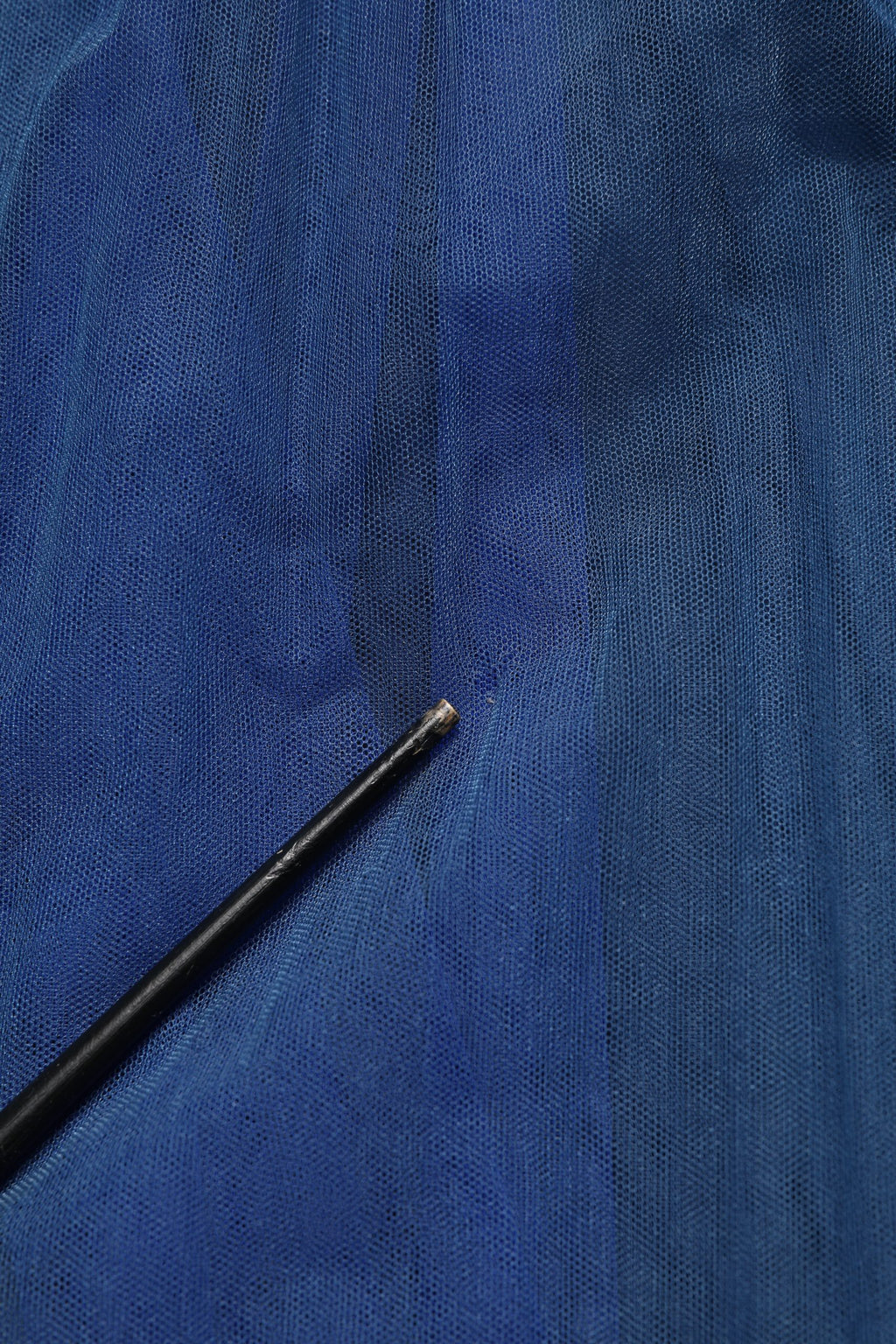 Blue Tulle Midi A-line Sleeveless Dress