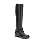 Black Calf Leather Bos Taurus Lace-Up Boots