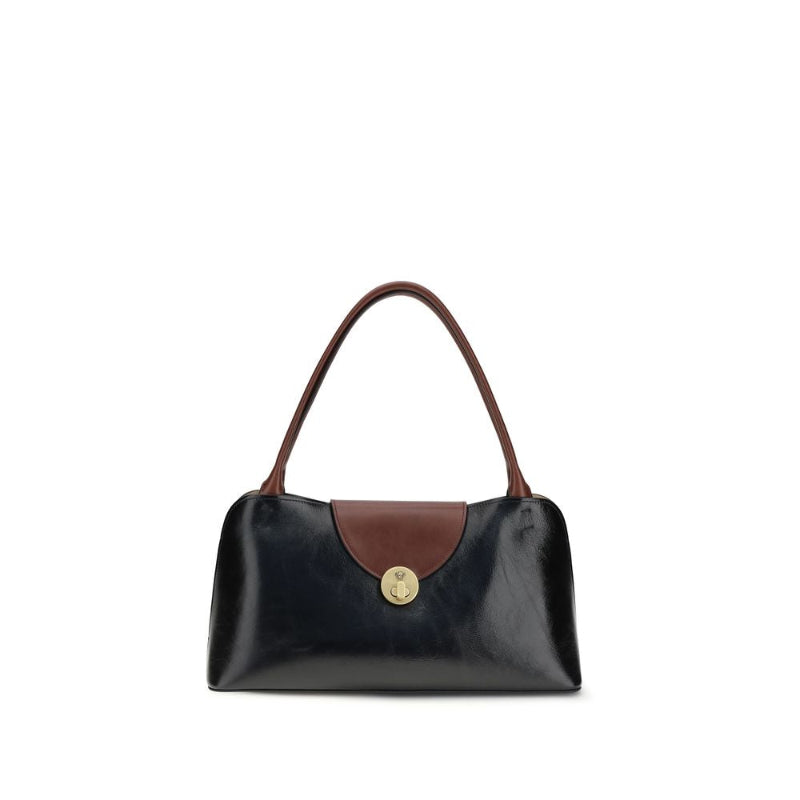 Black Calf Leather Bos Taurus Shoulder Bag