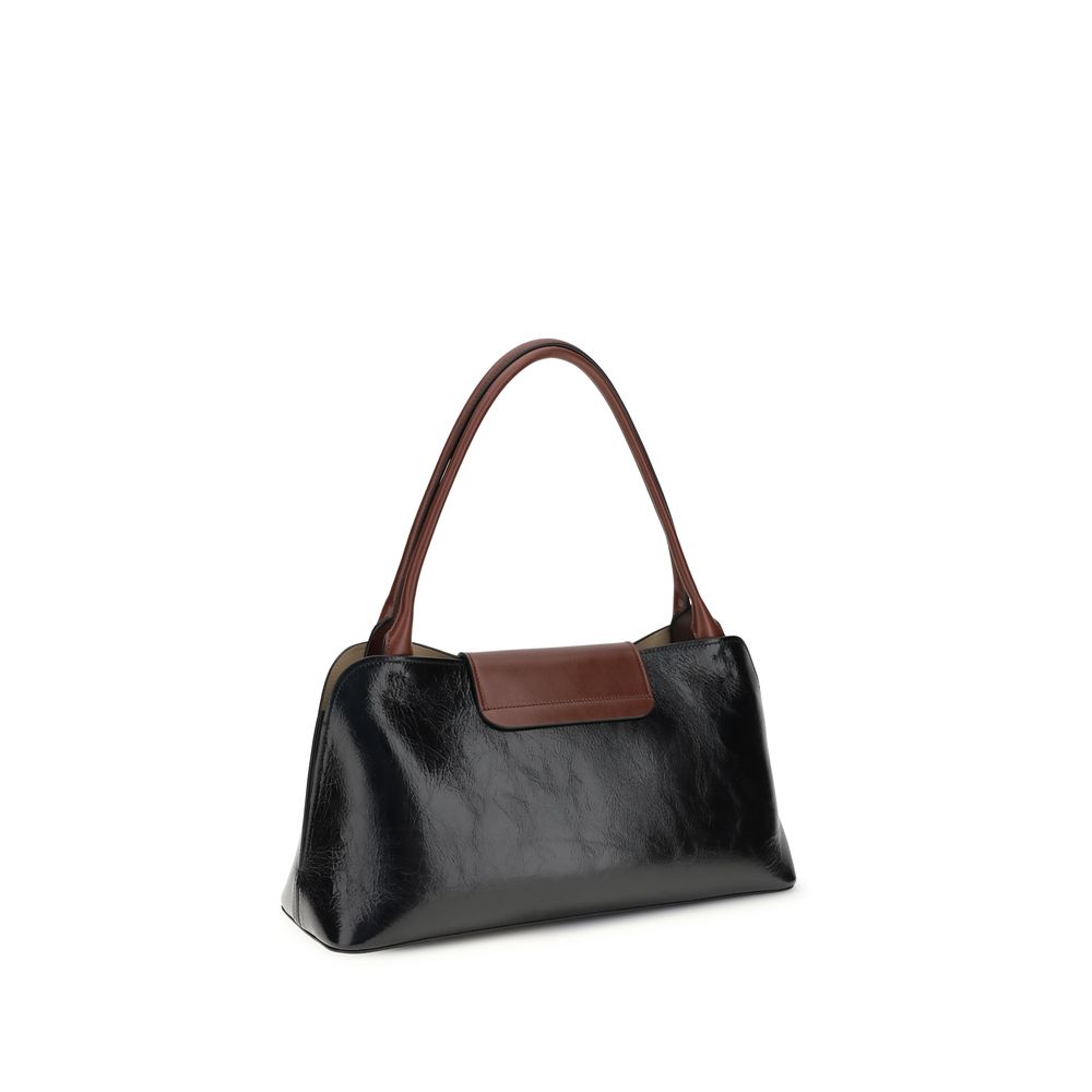 Black Calf Leather Bos Taurus Shoulder Bag