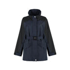Blue Polyamide Full-Length Jacket