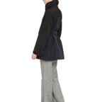 Blue Polyamide Full-Length Jacket