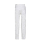 White Cotton Relaxed Fit Jeans