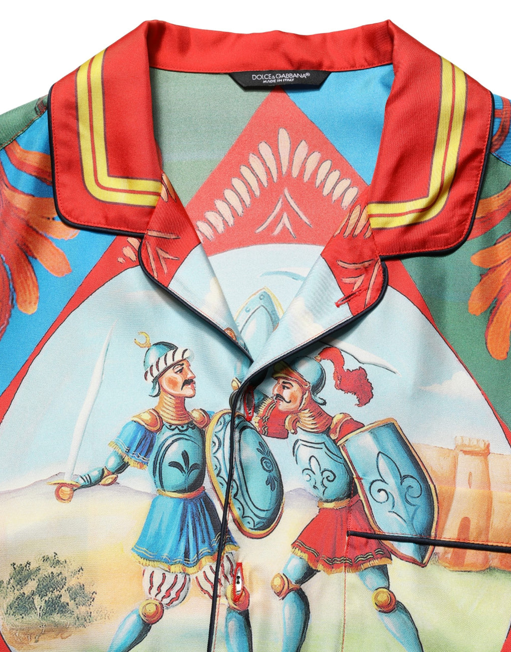 Multicolor Printed Long Sleeve Button Down Shirt Top
