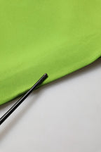 Green Viscose Sleeveless A-line Mini Dress
