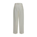 White Wool Oves Aries Casual Pants