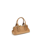 Brown Buffalo Leather Shoulder Bag