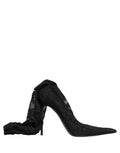 Black Taormina Lace Socks Boots Pumps Shoes