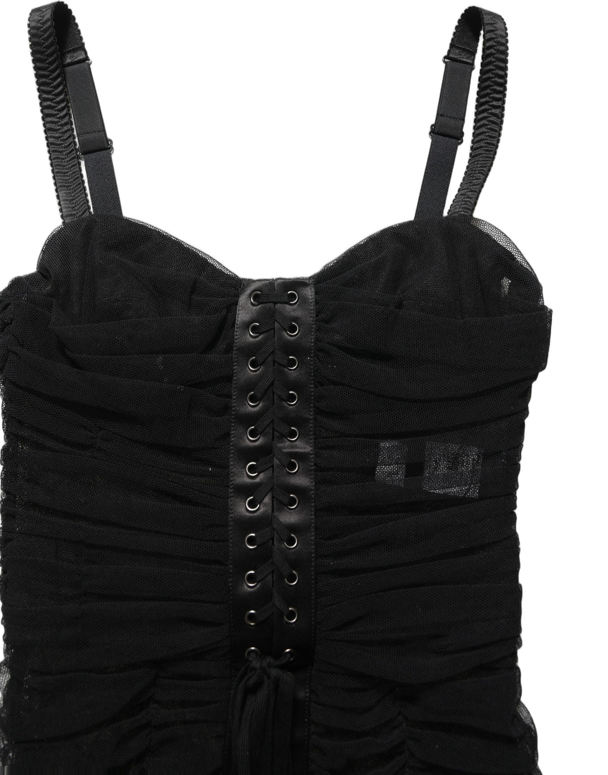 Sleeveless V-neck Shift Knee Length Black