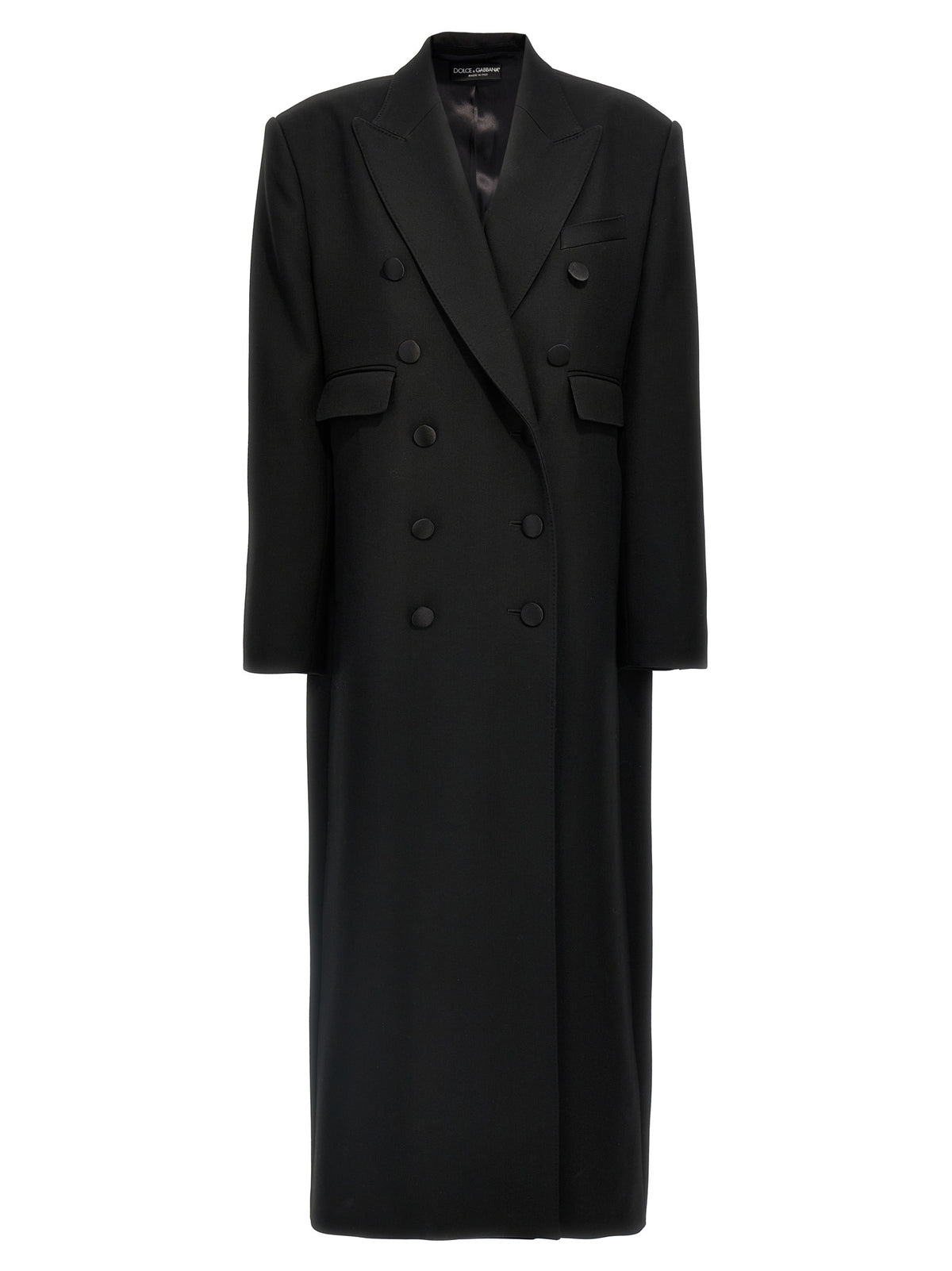 Black Virgin Wool Coat