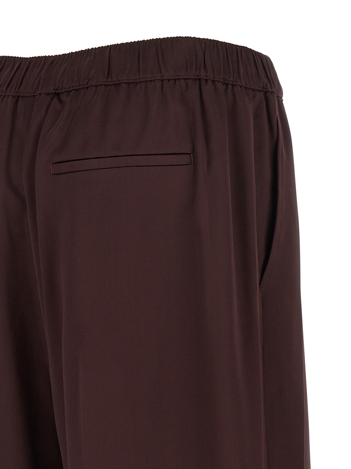 Bordeaux Viscose Casual Pants