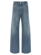 Blue Cotton Boyfriend Jeans