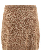 Multicolor Virgin Wool Long Skirt