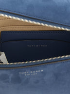 Blue Lamb Leather Handbag