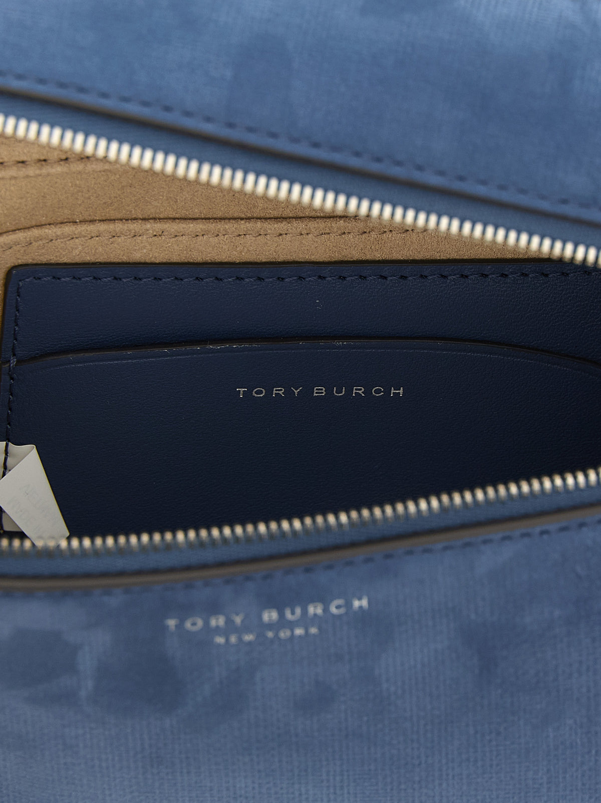 Blue Lamb Leather Handbag