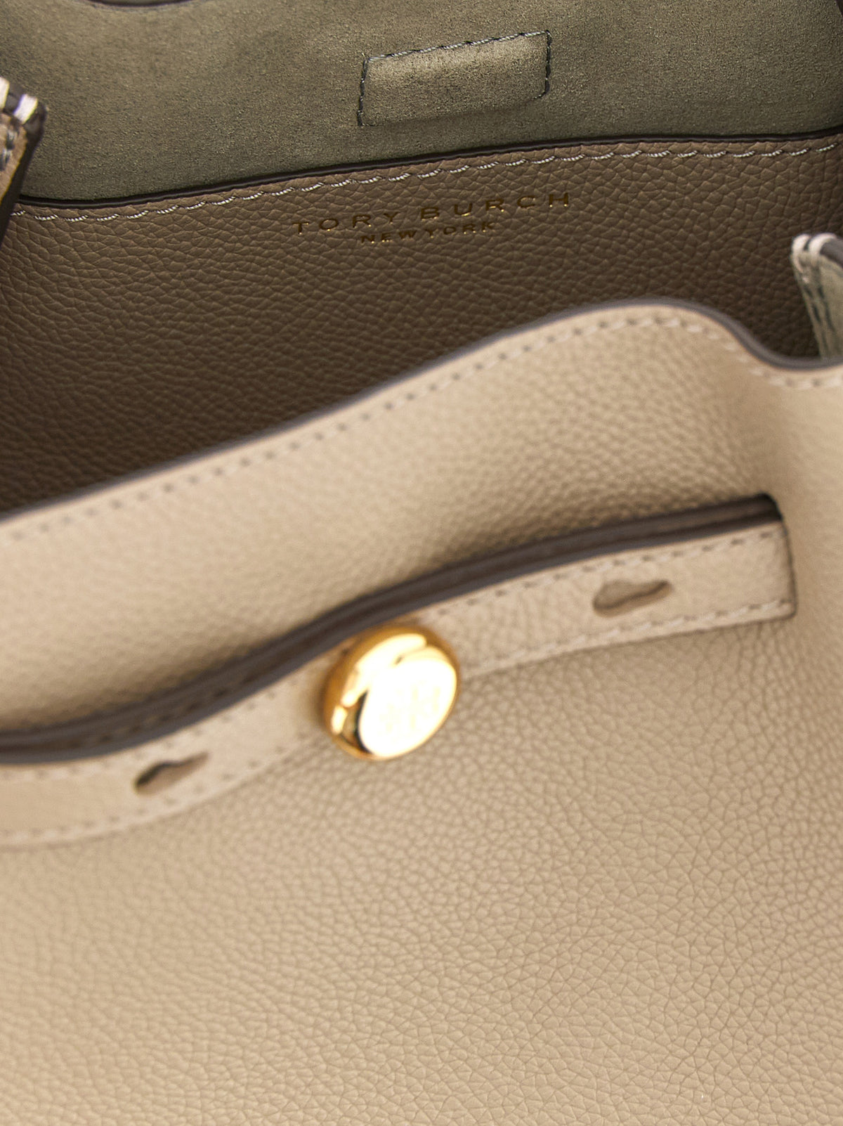 Beige Cowhide Handbag