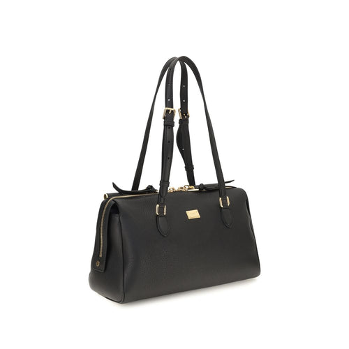 Black Calf Leather Bos Taurus Handbag