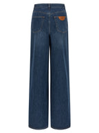 Blue Cotton Jeans Denim