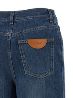 Blue Cotton Jeans Denim