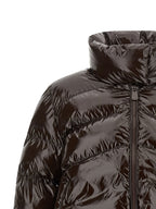 Brown Polyamide Full-Length Jacket