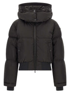 Black Polyamide Full-Length Jacket