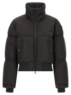 Black Polyamide Full-Length Jacket