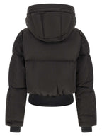 Black Polyamide Full-Length Jacket