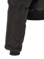 Black Polyamide Full-Length Jacket