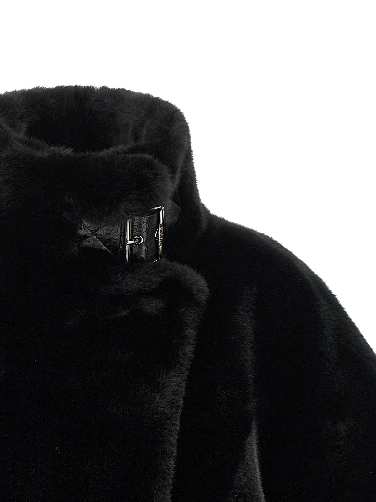 Black Polyester Coat