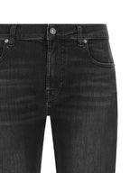 Black Cotton Relaxed Fit Jeans