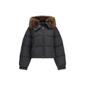 Brown Polyester Full-Length Jacket