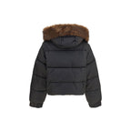 Brown Polyester Full-Length Jacket