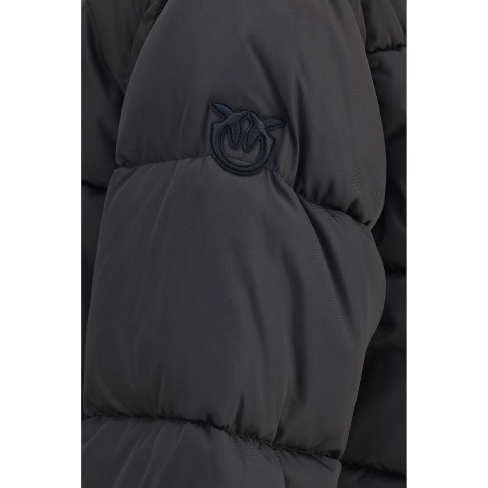 Brown Polyester Full-Length Jacket