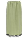 Bicolor Marabou Midi Skirt