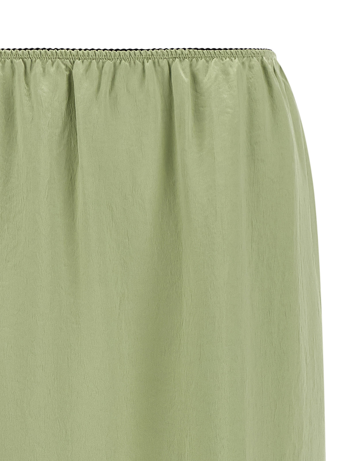 Bicolor Marabou Midi Skirt