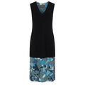 Blue Silk Women Dress