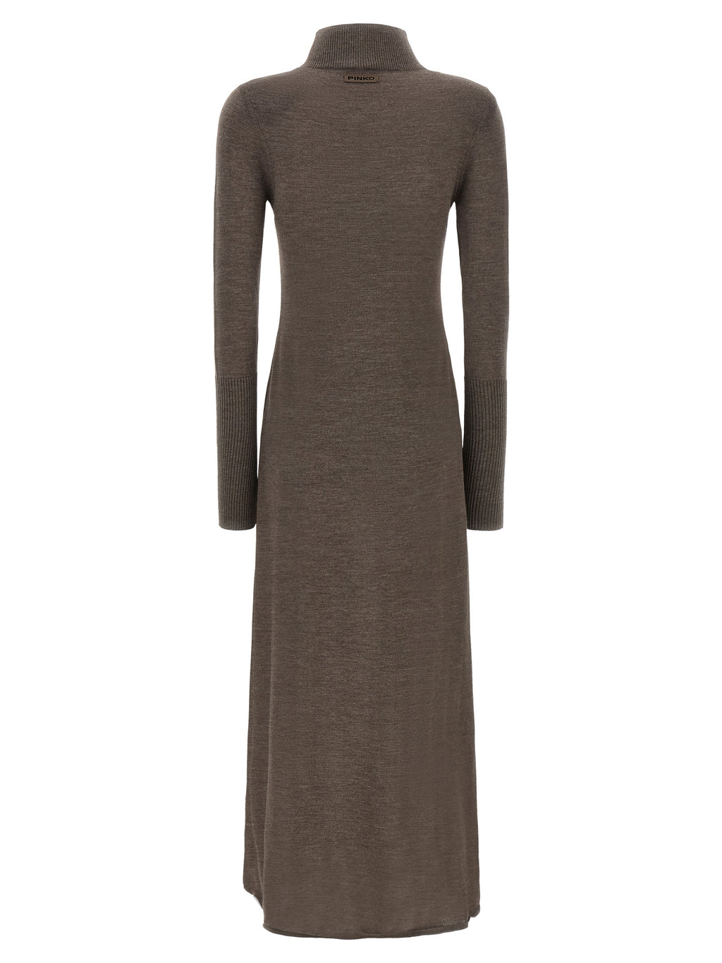Beige Wool Long Dress
