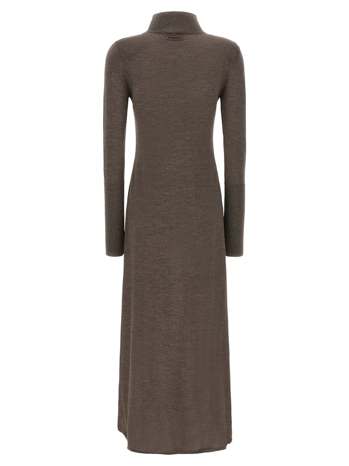 Beige Wool Long Dress