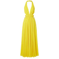 Yellow Viscose Women Dress