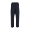 Blue Polyester Dress Pants
