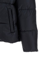 Blue Nylon Full-Length Jacket