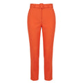 Orange Viscose Women Pants