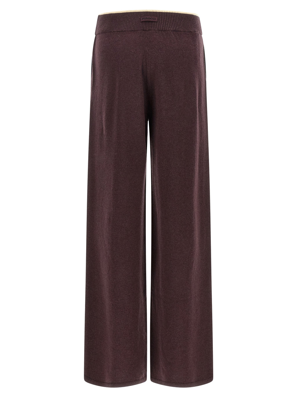 Purple Wool Casual Pants