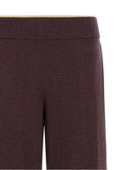Purple Wool Casual Pants