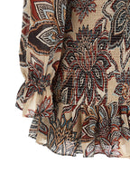 Multicolor Viscose Short Dress
